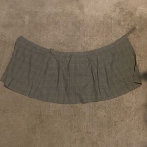 Plaid Black and White Skirt